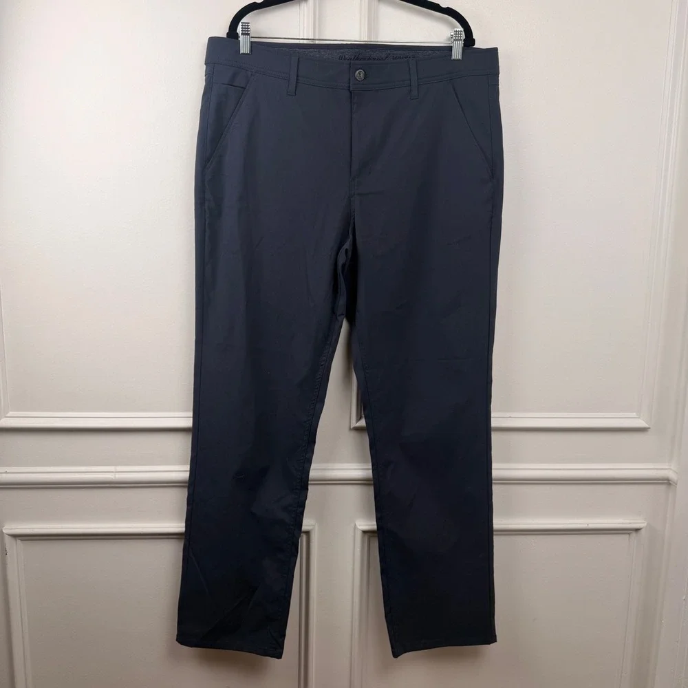 Weatherproof Vintage Mens Navy Blue Regular Fit Utility Stretch Pants 38x32
